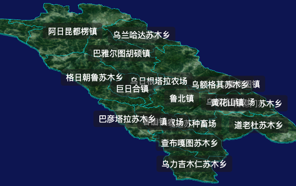 threejs通辽市扎鲁特旗geoJson地图3d地图自定义贴图加CSS2D标签