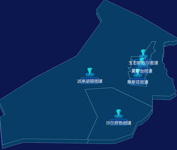echarts通辽市霍林郭勒市geoJson地图点击跳转到指定页面