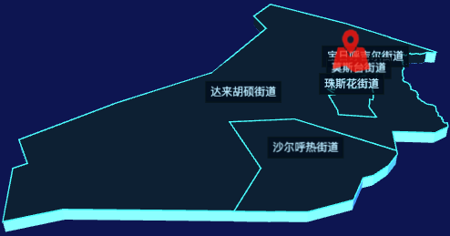 echarts通辽市霍林郭勒市geoJson地图3d地图自定义图标