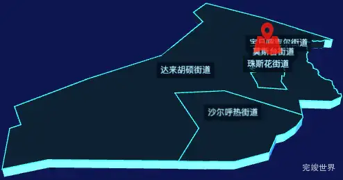 echarts通辽市霍林郭勒市geoJson地图3d地图自定义图标