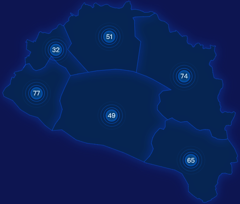 echarts鄂尔多斯市杭锦旗geoJson地图圆形波纹状气泡图