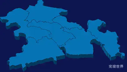 echarts鄂尔多斯市伊金霍洛旗geoJson地图3d地图实例旋转动画