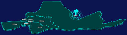 threejs呼伦贝尔市海拉尔区geoJson地图3d地图添加旋转棱锥