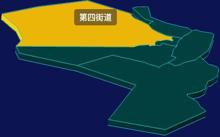threejs呼伦贝尔市扎赉诺尔区geoJson地图3d地图鼠标移入显示标签并高亮