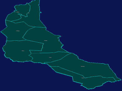 threejs呼伦贝尔市新巴尔虎左旗geoJson地图3d地图CSS3D标签