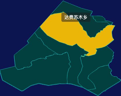threejs呼伦贝尔市新巴尔虎右旗geoJson地图3d地图鼠标移入显示标签并高亮