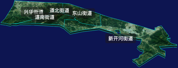 threejs呼伦贝尔市满洲里市geoJson地图3d地图自定义贴图加CSS2D标签