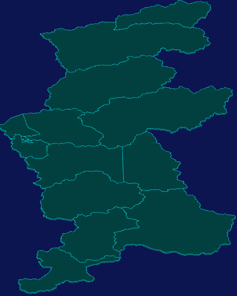 threejs呼伦贝尔市牙克石市geoJson地图3d地图