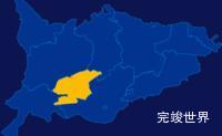 echarts巴彦淖尔市五原县geoJson地图指定区域高亮实例