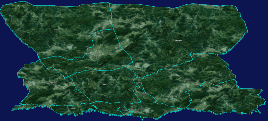threejs巴彦淖尔市乌拉特中旗geoJson地图3d地图自定义贴图加CSS3D标签