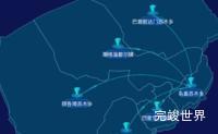 echarts巴彦淖尔市乌拉特后旗geoJson地图label样式自定义实例代码