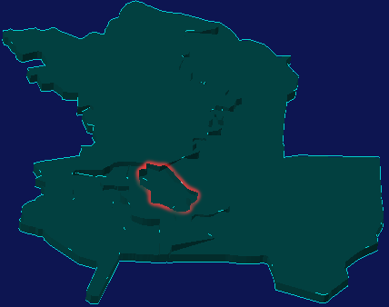 threejs乌兰察布市集宁区geoJson地图3d地图红色描边闪烁警报