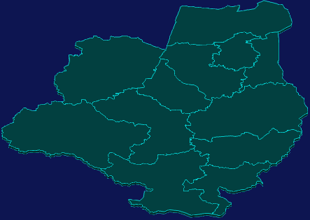threejs乌兰察布市察哈尔右翼中旗geoJson地图3d地图