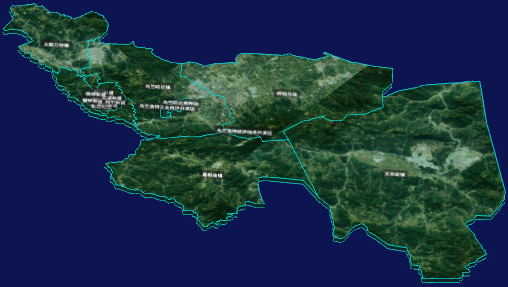 threejs兴安盟乌兰浩特市geoJson地图3d地图自定义贴图加CSS3D标签