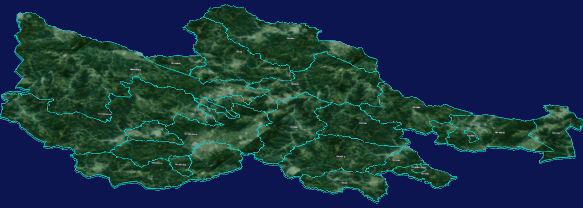 threejs兴安盟科尔沁右翼前旗geoJson地图3d地图自定义贴图加CSS3D标签