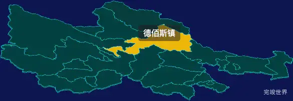 threejs兴安盟科尔沁右翼前旗geoJson地图3d地图鼠标移入显示标签并高亮