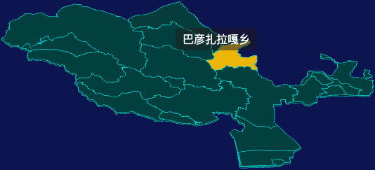 threejs兴安盟扎赉特旗geoJson地图3d地图鼠标移入显示标签并高亮