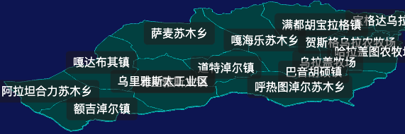 threejs锡林郭勒盟东乌珠穆沁旗geoJson地图3d地图css2d标签