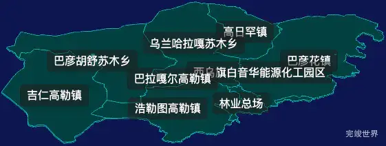 threejs锡林郭勒盟西乌珠穆沁旗geoJson地图3d地图CSS2D外加旋转棱锥