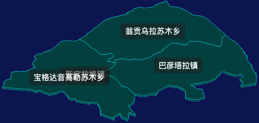 threejs锡林郭勒盟镶黄旗geoJson地图3d地图css2d标签