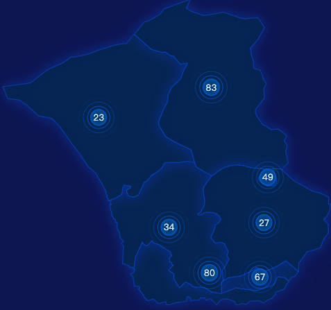 echarts锡林郭勒盟正镶白旗geoJson地图圆形波纹状气泡图