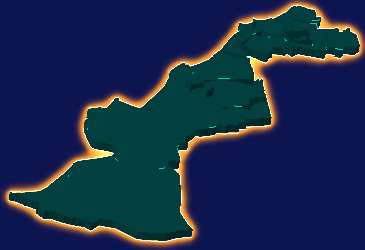 threejs哈尔滨市南岗区geoJson地图3d地图添加金色效果