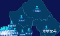 echarts哈尔滨市道外区geoJson地图点击跳转到指定页面效果