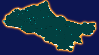 threejs哈尔滨市阿城区geoJson地图3d地图添加金色效果