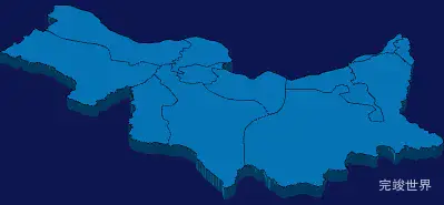 echarts哈尔滨市方正县geoJson地图3d地图实例旋转动画