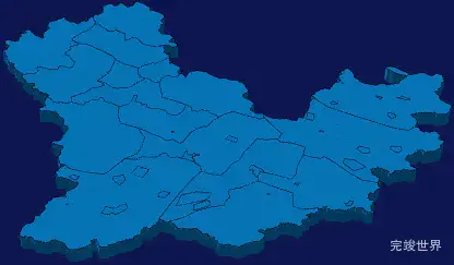 echarts哈尔滨市尚志市geoJson地图3d地图实例旋转动画