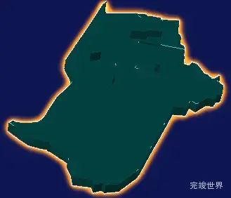 threejs齐齐哈尔市龙沙区geoJson地图3d地图添加金色效果