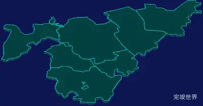 threejs齐齐哈尔市梅里斯达斡尔族区geoJson地图3d地图