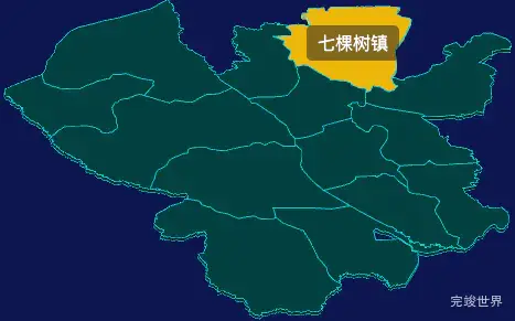 threejs齐齐哈尔市龙江县geoJson地图3d地图鼠标移入显示标签并高亮