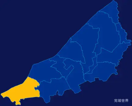 echarts齐齐哈尔市甘南县geoJson地图指定区域高亮