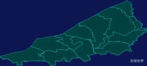 threejs齐齐哈尔市甘南县geoJson地图3d地图