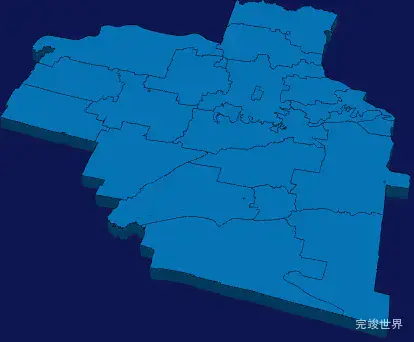 echarts齐齐哈尔市克山县geoJson地图3d地图实例旋转动画