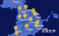 echarts鸡西市鸡东县geoJson地图水滴状气泡图实例代码