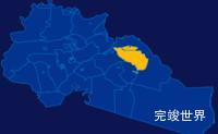 echarts鸡西市密山市geoJson地图指定区域高亮代码演示