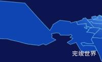 echarts鹤岗市兴安区geoJson地图全局颜色渐变代码演示