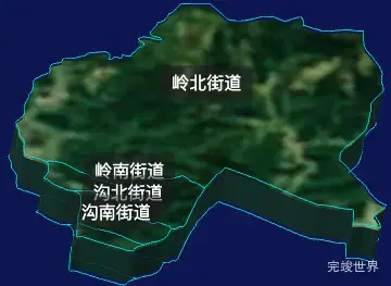 threejs鹤岗市兴山区geoJson地图3d地图自定义贴图加CSS2D标签