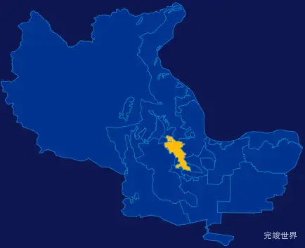 echarts鹤岗市萝北县geoJson地图指定区域高亮