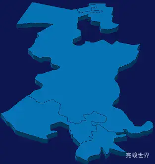 echarts双鸭山市四方台区geoJson地图3d地图实例旋转动画