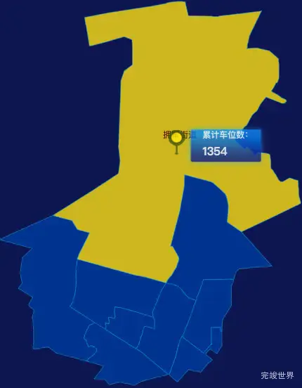 echarts大庆市萨尔图区geoJson地图点击地图插小旗