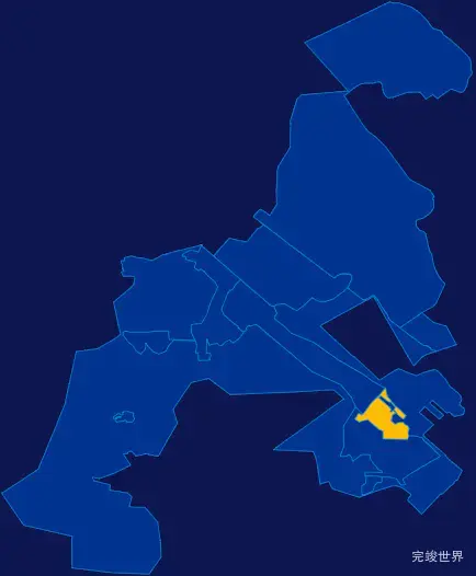 echarts大庆市龙凤区geoJson地图指定区域高亮