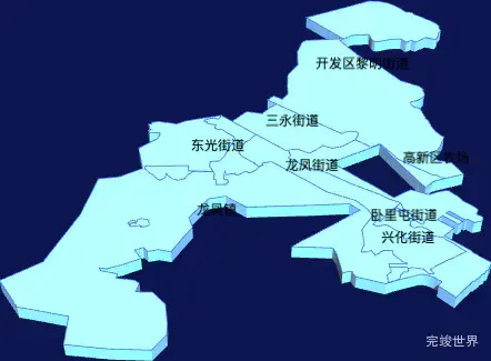 echarts大庆市龙凤区geoJson地图3d地图