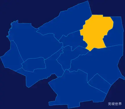 echarts大庆市林甸县geoJson地图区域闪烁