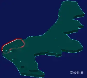 threejs佳木斯市东风区geoJson地图3d地图红色描边闪烁警报