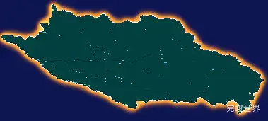 threejs佳木斯市桦南县geoJson地图3d地图添加金色效果