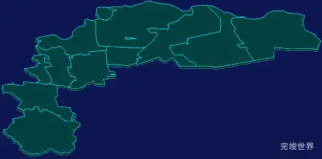 threejs佳木斯市桦川县geoJson地图3d地图