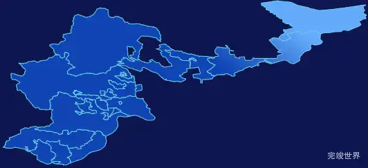 echarts佳木斯市汤原县geoJson地图全局颜色渐变